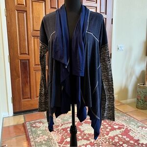 Scrapbook open front cardigan boho Blue Size M